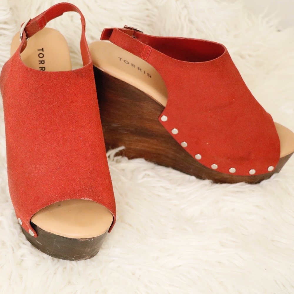 Torrid Flirty Red Wedges